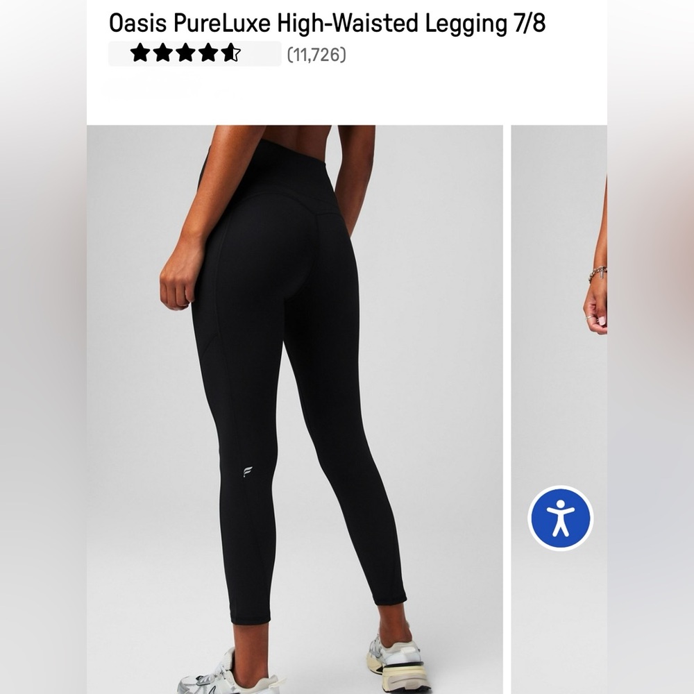 Fabletics Black High-Waisted Leggings